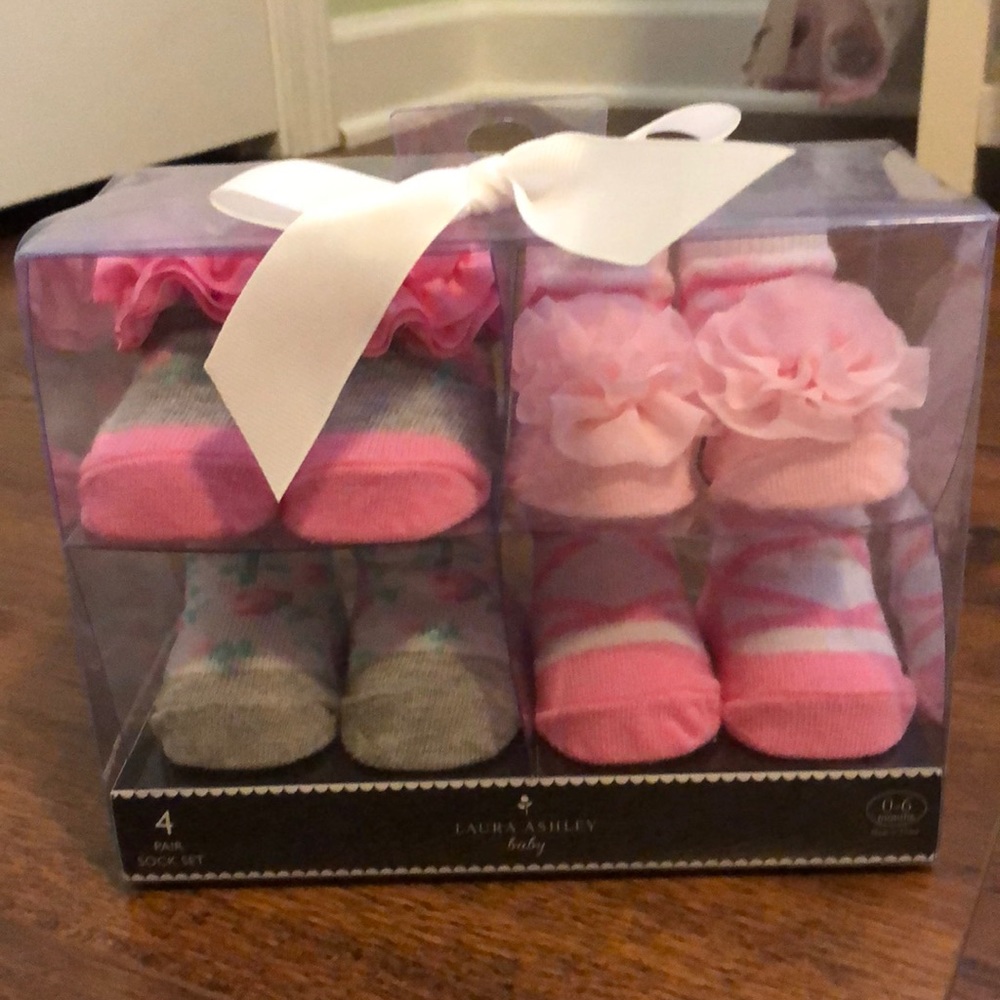 Laura Ashley baby girl sock set